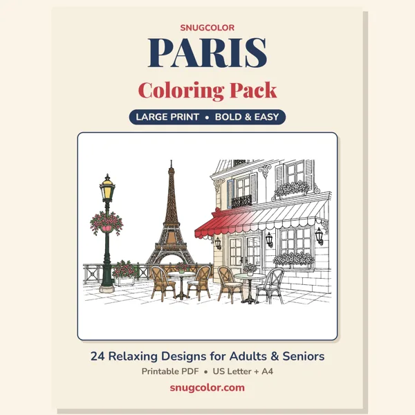 Paris Coloring Pack cover